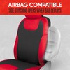 Motor Trend Red/Black Waterproof Seat Covers for Front Seats –