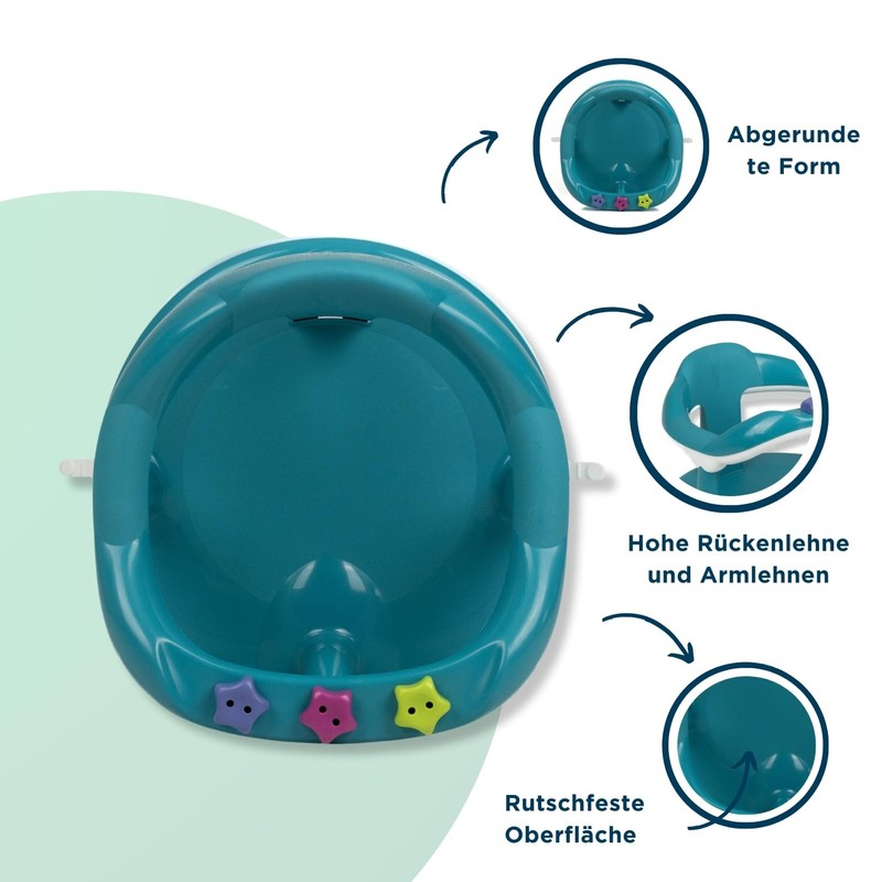 THERMOBABY Aquababy Bath Ring - Emerald Green