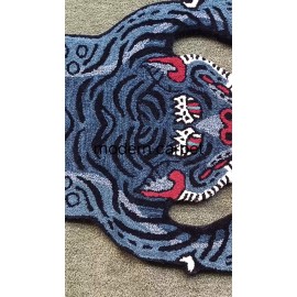 Modern Carpet Tibetan Tiger Rugs 3x5 Feet Handmade 100% Woolen Hand Tufted For Home Decoration