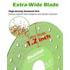 ZORUNNA 1.2'' Diamond Ultra Width Tile Blade, 4.5'' Glass Cutting