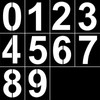 1 Set Large Number Stencils 0-9 Digital Painting Templates 10inch