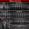 LLNDEI Magnetic Impact Nut Driver Set, 55PCS 1/4 socket set