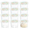 Rainmae 12pcs Pizza Dough Proofing Box with Lids, 1100ML Stackable