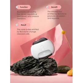 Gua Sha Facial Tools, Face Sculpting Tool Electric Face Massager with Heat & Vibration 5 Models, 1000mAh Battery Anti-Aging Device & EyeFace Puffiness & Wrinkles & FirmTighten - Gift for Women White