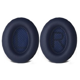Replacement Ear Pads Compatible with Bose QuietComfort 35/Quiet Comfort 35 II (qc 35/QC35 II) Headphones, high Density Memory Cotton, Soft Leather, Adaptive soundproofing Ear Pads (Blue)