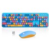 Wireless Keyboard and Mouse Combo, 2.4 GHz Wireless Full-Sized Typewriter