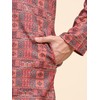 SKAVIJ Men's Viscose Rayon Embroidered Kurta Pajama Set Ethnic Motifs