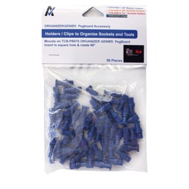 1/4" Socket Holders (50 pcs) - Accessories for Organizer Genie Pegboards to Organize 1/4" Sockets on the Pegboard