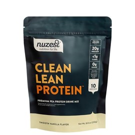Nuzest Nuzest - Vegan Pea Protein Powder - Clean Lean Protein, Premium Plant Based Protein Powder, Dairy Free, Gluten Free, GMO Free Protein Shake Smooth Vanilla, 8.8 oz