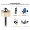 Slot Cutter Router Bit, ''T'' Type Bit with Bearing, Slot