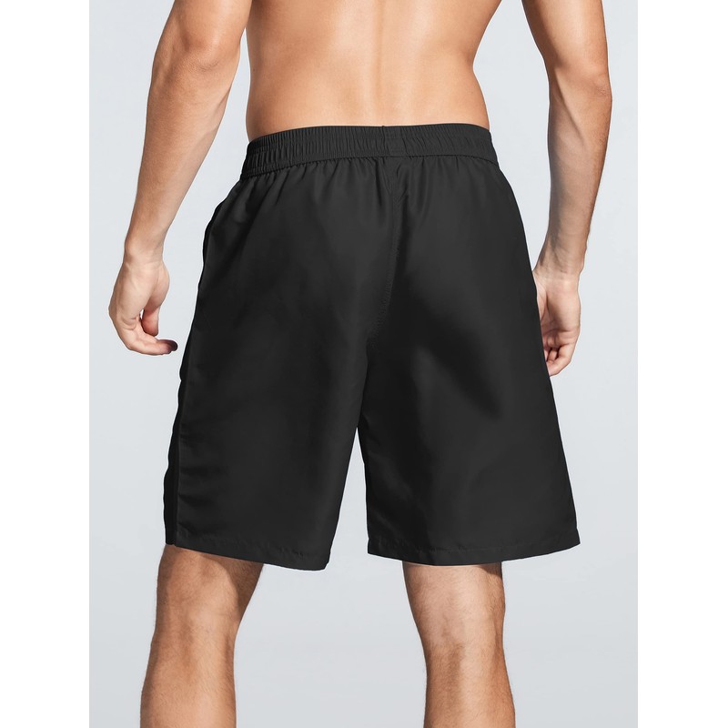 ACHTELEPHS Long Swimming Trunks, Men's Swimming Shorts, Quick-Drying Board Shorts