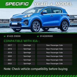 TCFWED Door Lock Latch Actuator Compatible with Kia Sportage 2017 2018 2019 2020 2021 2022,Rear Passenger Side,Replace # 81420-D9000 81420D9000