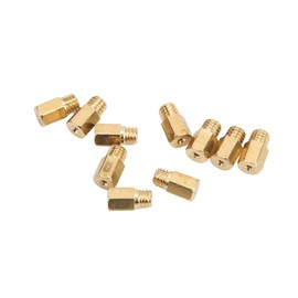 Mikuni Main Nozzle, Carburettor Main Nozzle Set, Brass 10 Pieces/Set, Carburettor Main Nozzle, Full Brass Replacement for Mikuni Vm TM Tmx Carb 200-290