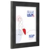 Frame USA 16x20 Picture Frame, Black, Gunmetal Series, Wall Hanging
