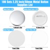 100 Sets 2.25 Inch Button Making Supplies, Complete 58mm Pin