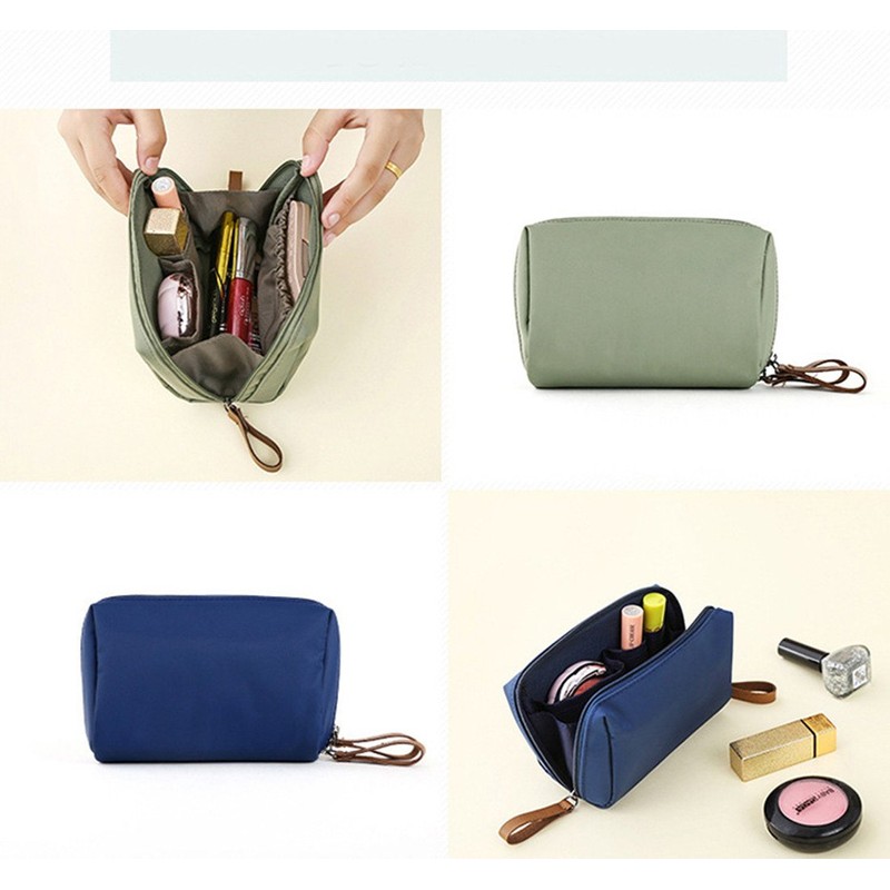 MOCOFO Solid Color Cosmetic Pouch Trinket Pencil Case Large Capacity