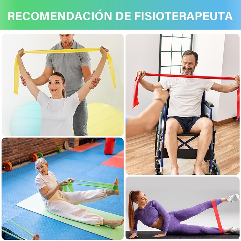 EASYTAO Bandas de Resistencia Multifuncionales – Pack de 5 Ligas