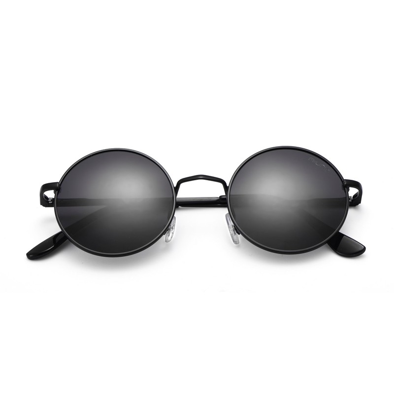 Miuno® Sunglasses with Round Lenses UV400 Men Women with Case