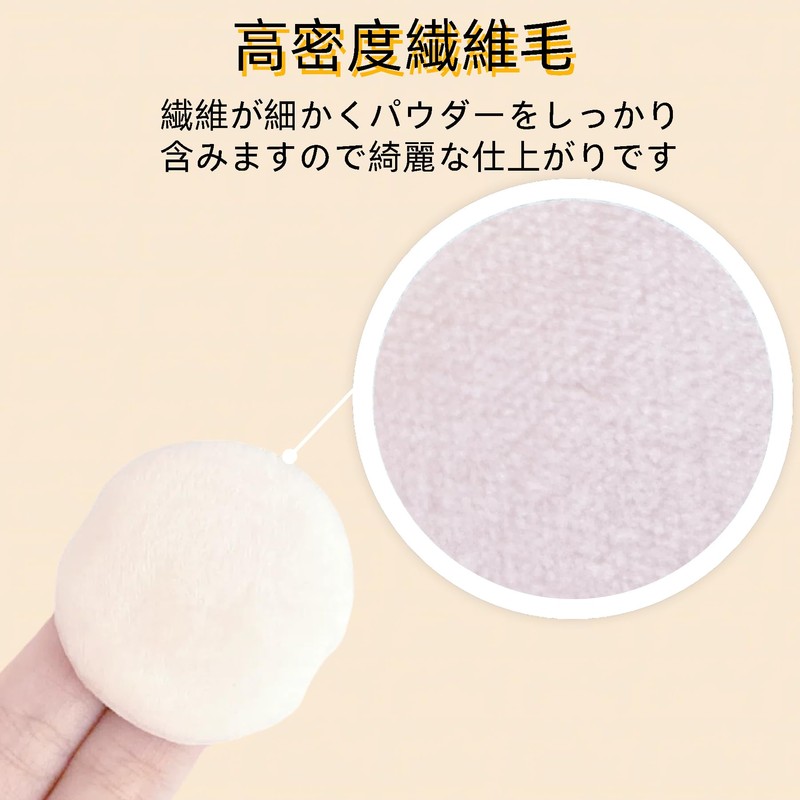 YOYOSOFT Powder Puff 1.8 inches (4.5 cm) Diameter Mini Round