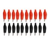 bnafes 20Pcs Alligator Clips Black Red Soft Insulated Boots Covered