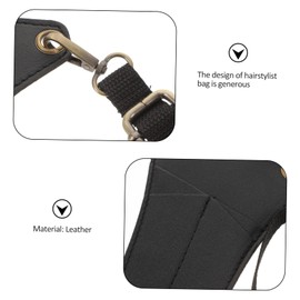 MERRYHAPY Salon Barber Waist Bag Durable Leather Scissors Pouch for Hairdressing Tools Multi Purpose Hair Styling Case for Scissors Combs Clips for Professional Stylists