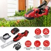 24V Cordless Handheld Grass Shear, Hedge Trimmer with 90° Cutting