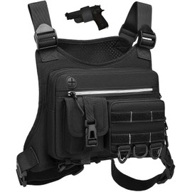 BlesMaller Tactical Chest Bag, Black