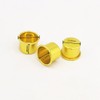 UUYYEO 20 Pcs Golden Metal Candle Cups Holders Candlestick Liners
