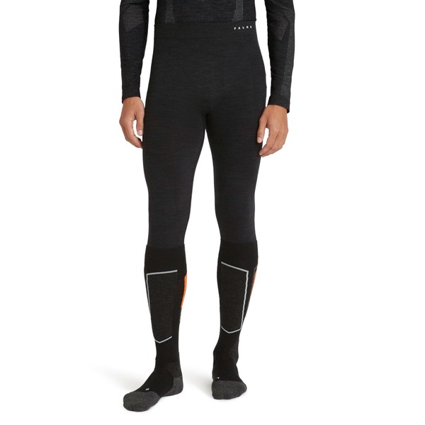 FALKE Wool-Tech Men's Base Layer Trousers, 3/4 M TI Wool,