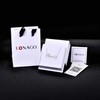LONAGO 1pc 10K White Gold 1.5mm Necklace Extender Chain 4inch