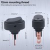 Twidec/5Pcs LED Lighted Rocker Switch Toggle 12V 30A SPST 3