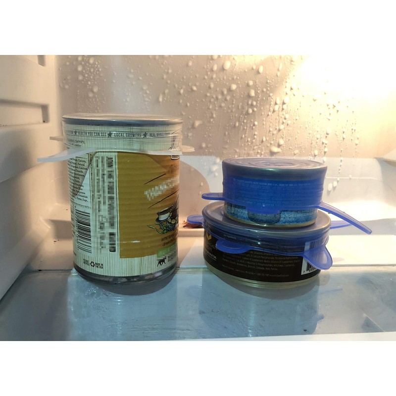 Comtim Pet Food Can Lids, Silicone Stretch Can Lids Covers