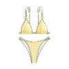 WDIRARA - Conjunto de bikini de 2 piezas con lazo,