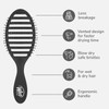Wet Brush Speed Dry Hair Brush, Black, Vented Design &