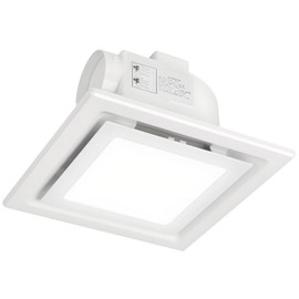JOANAJO Bathroom Exhaust Fan with LED Light Ceiling Mount Ventilation Fan 120 CFM,Voltage 110V,4 Inch Duct Quiet Bathroom Ventilation Exhaust Fan for Shower/Restroom/Office