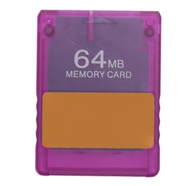 Console Memory Card V1.966 OPL HD Loader Program Card Game Start Card with Transparent Case Transparent Purple 64MB