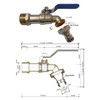 2" Drum Faucet Stainless Steel Barrel Faucet with EPDM Gasket
