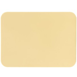 MUAMUA Cutting Board, Rubber, Beige, Heat Resistant Elastomer, Dishwasher Safe, Non-Slip, High Quality, Antibacterial, Soft, Stylish, Double-Sided Use, 13.0 x 9.4 x 0.2 inches (33 x 24 x 0.5 cm)