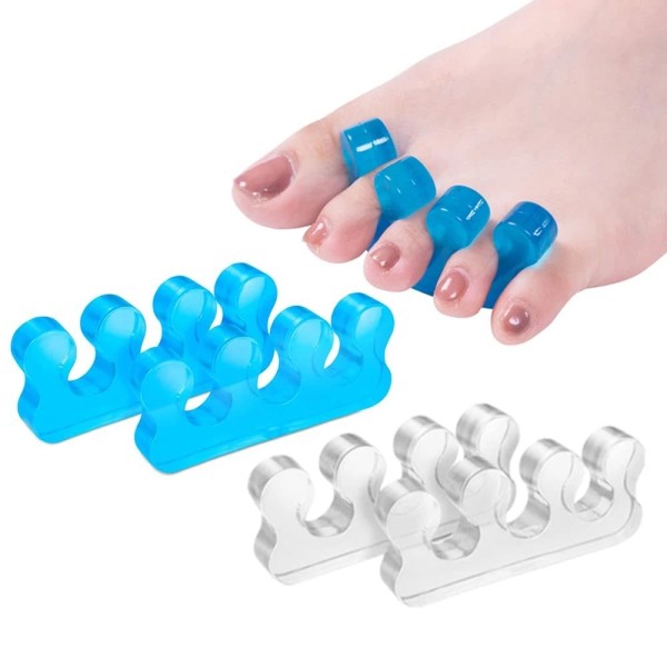 Branded 4 Pack Gel Toe Separators for Pedicure Nail Polish