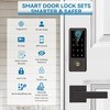 BEBASIA Smart Fingerprint Door Lock with Handle Set, Full App