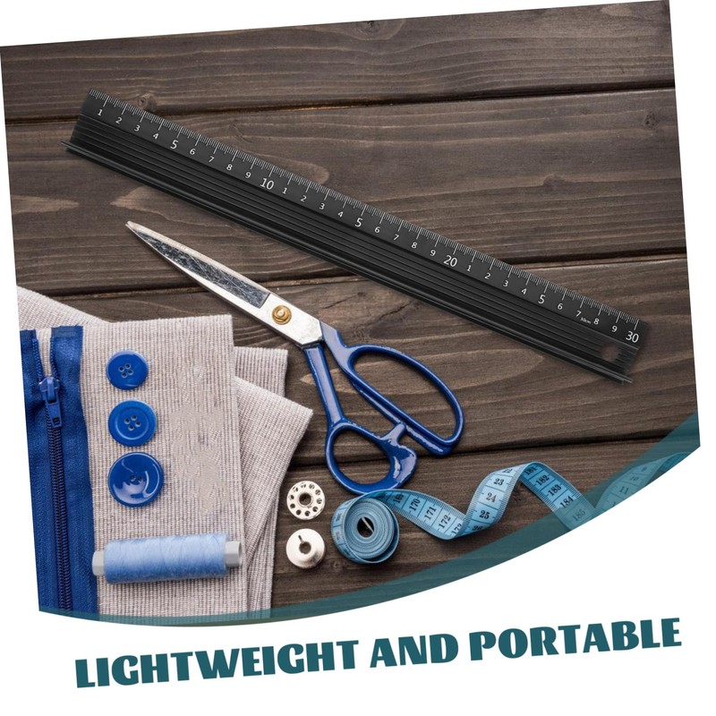 SHINEOFI Precision Metal Craft Ruler Durable Measuring Tool with Scale