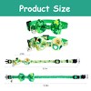 Sucrain 2 Pack St. Patrick's Day Cat Collar with Bow