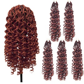 Ginger Gogo Curl Crochet Hair Pre looped Curly Crochet Hair for Black Women Loose Wave Curl Braids