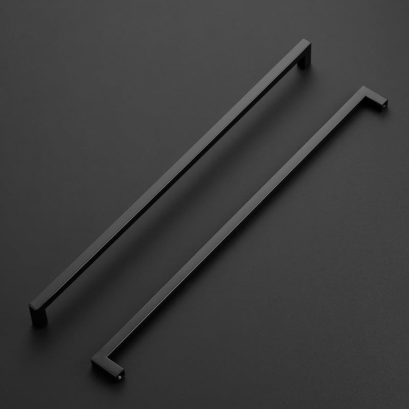 Ravinte 10 Pack Black Cabinet Pulls 18 Inch Square Kitchen