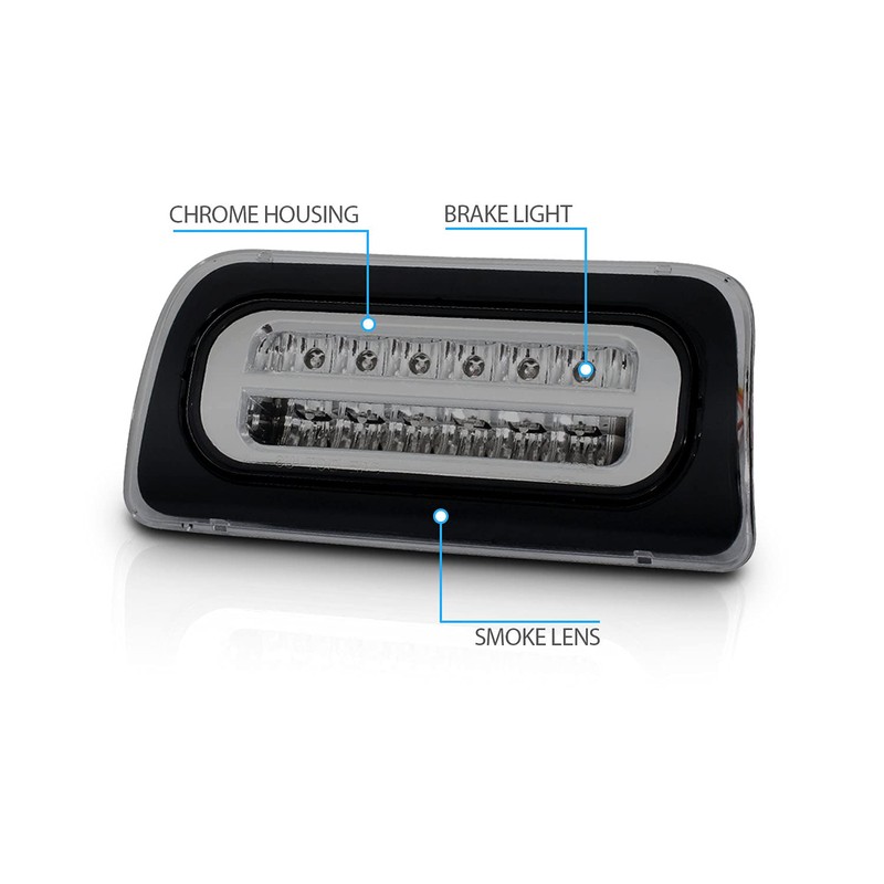 AmeriLite for 1994-2004 Chevy S-10 GMC Sonoma Smoke Full LED