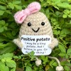 AABXX Mini Funny Positive Potato, 3 Inch Knitted Doll With