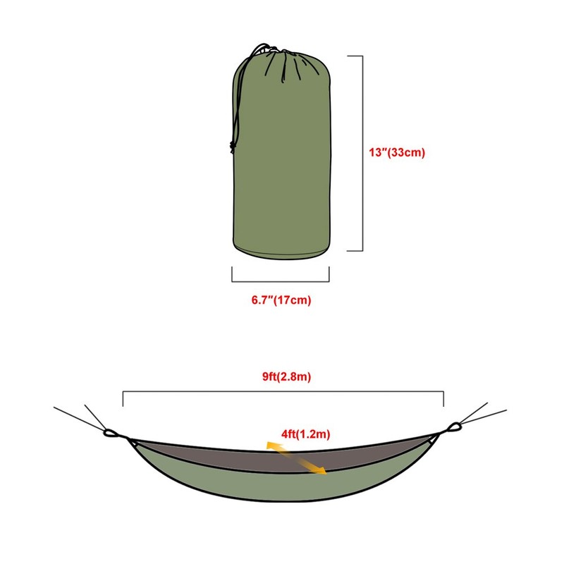 OneTigris Hammock Sleeping Bag, Attaches to Hammock, Underquilt, for Cold