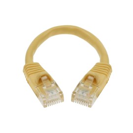 1ft Cat 5E Unshielded (UTP) Ethernet Network Cable - Yellow