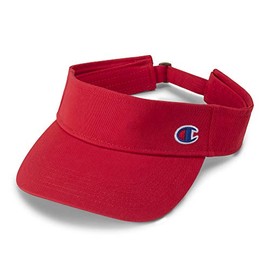 Champion Mens Our Father Visor Headband, Medium Red