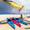 3 Pack Safety Travel Flag for Kayak, Red Canoe Safety